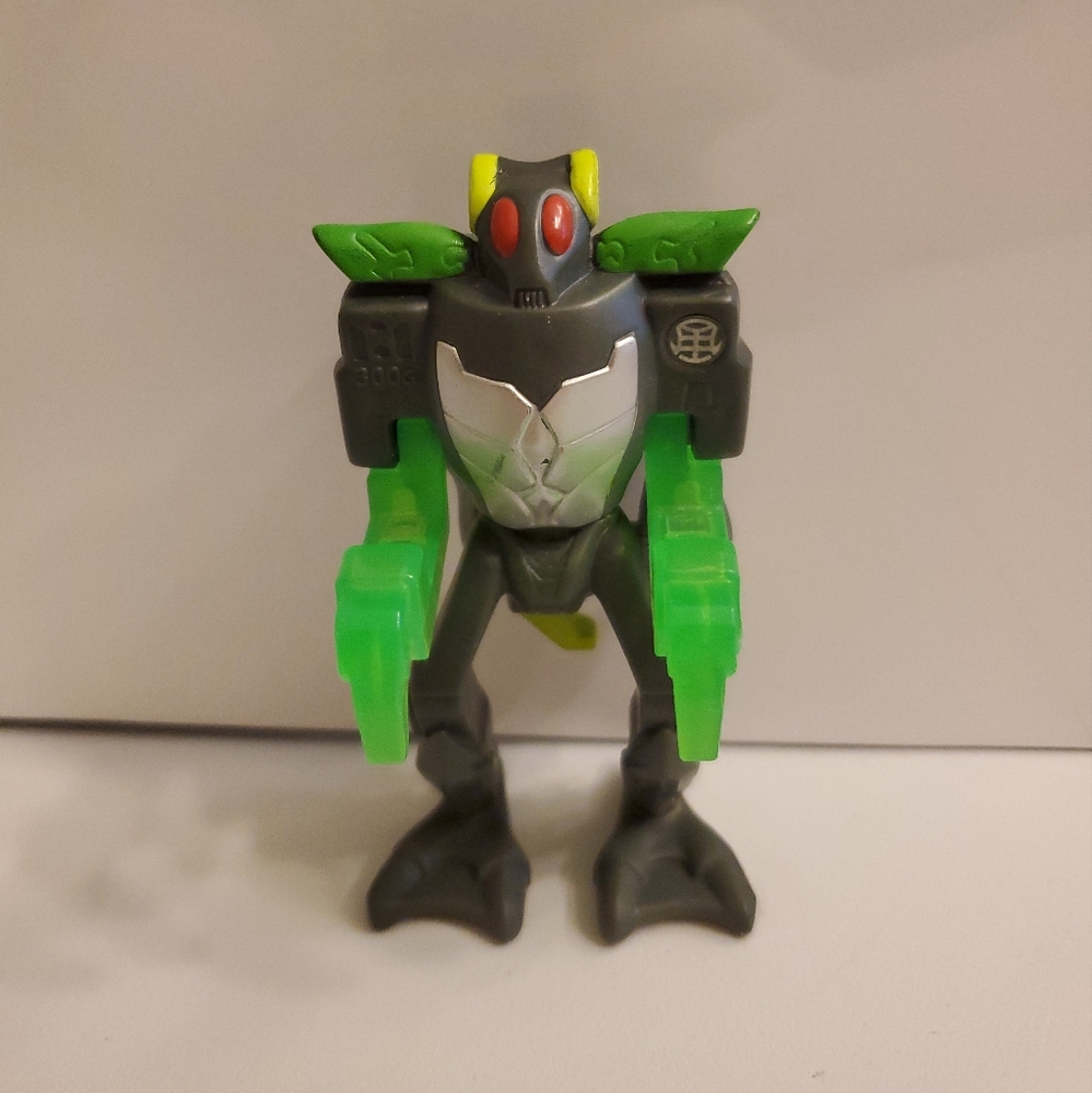 2011 Green Braxion 4" McDonald's Action Figure #6 Bakugan Battle Brawlers